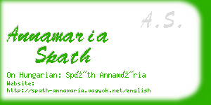 annamaria spath business card